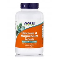 CALCIUM & MAGNESIUM W/ VITAMIN D & ZINC | 120 SOFTGELS